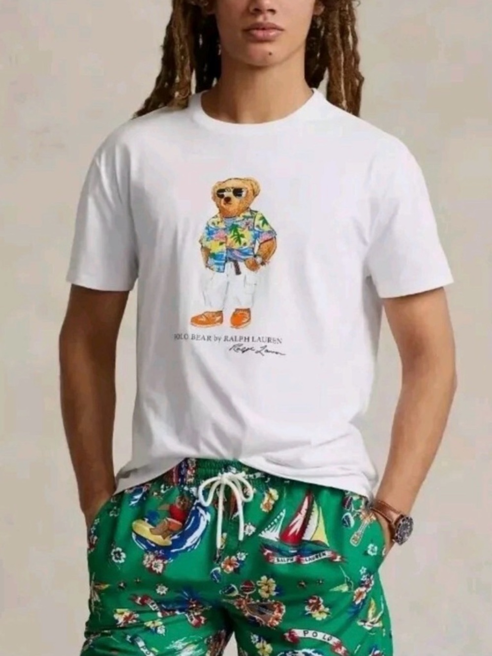 Polo Ralph Lauren Boy’s Classic Fit Polo Bear Jersey T-shirt